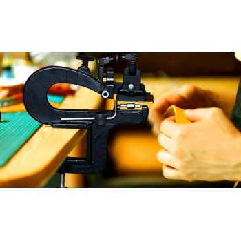 Free shipping worldwide-Cowboy Deluxe leather paring device kit, leather skiving machine, leather skiver