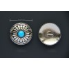 Concho button -Calaite button- wallet Accessory - Key Hook- Leathercraft Supplies- Leather craft Ornament