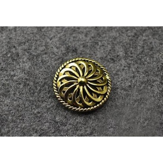 Leather ornament concho, wallet concho, bag concho, leathercraft supplies, leather hardware