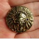 Concho button -Copper Skull Sheik button- wallet Accessory - Key Hook- Leathercraft Supplies- Leather craft Ornament