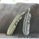 leather ornament pendant, leather traveler notebook decoration feather leather ornament pendant, leather traveler notebook decoration feather