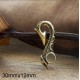 Concho button -Dragon hook- wallet Accessory - Key Hook- Leathercraft Supplies- Leather craft Ornament