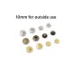 THK brass spring snaps, 10mm for outside and inside use, 144pk