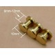 Solid brass Chicago screw belt screw 9mm 12mm 15pcs/lot