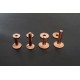 Red copper solid brass permanence Rivets & Burrs 50 per pk.