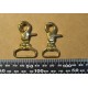 5pc/lot Solid brass dog hook, 20mm, 26mm