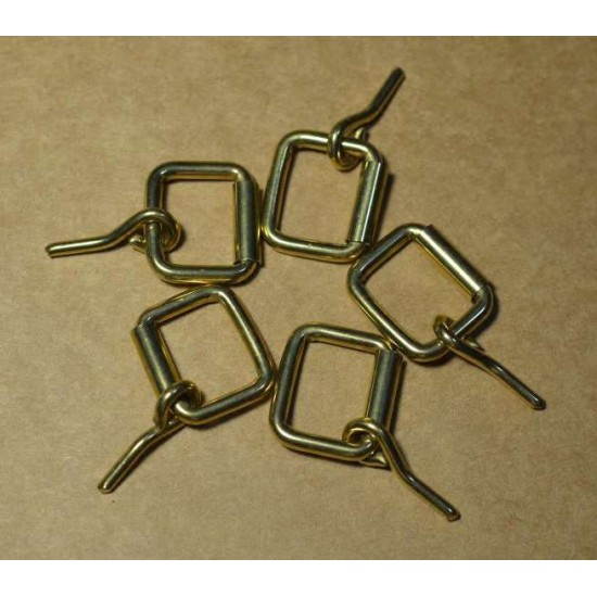 8pc/lot Solid brass Roller Strap Buckles, 21mm, 26mm, 32mm, 38mm