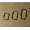 8pc/lot Solid brass square ring, 21mm, 26mm, 33mm