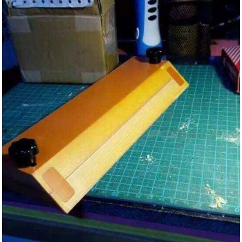 Edge beveler tool, 45 degree of angle beveler, leather box making tool leather miter joint tool