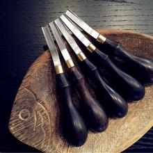 Leather working tool, French edger, edge beveler, edge skiver, edge thinner, very sharp
