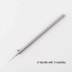 leather crochet hook, leather hook needle, bag repair, return stitches by hand