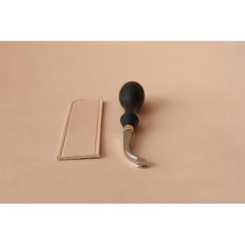 leather tool, edge groover, edge creaser, stainless steel with hand polish carefully