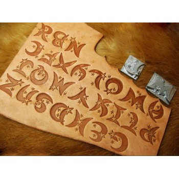 Moon star hot stamp Leather stamp Logo stamp leathercraft tools leather craft tools leather working tools leather tools leather mold