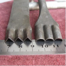 Wave punch, leather lace punch, choppers, Scalloped punch