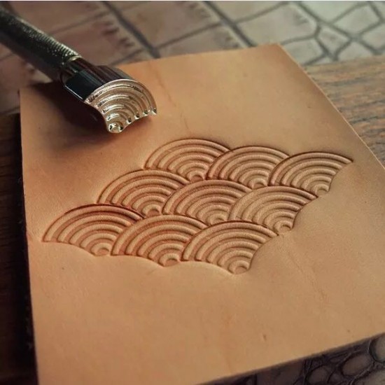 Leather stamp, leather craft tools, leathercraft tool, basket-20