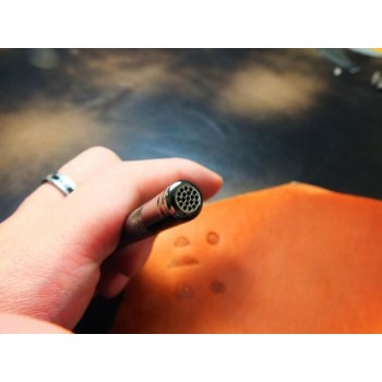 Leather stamp, leather craft tools, leathercraft tool, center flower-3