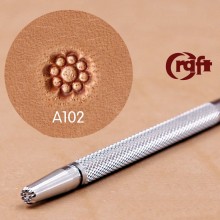 leathercraft tool leather stamp Craft Japan A102 background&pistil leather tools