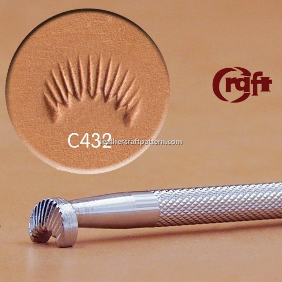 leathercraft tools leather stamp camouflage Craft Japan C432 leather toolings