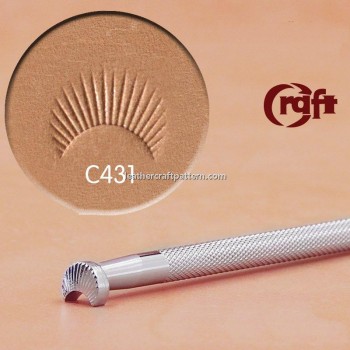 leathercraft tools leather stamp camouflage Craft Japan C431 leather toolings