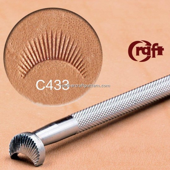 leathercraft tools leather stamp camouflage Craft Japan C433  leather toolings