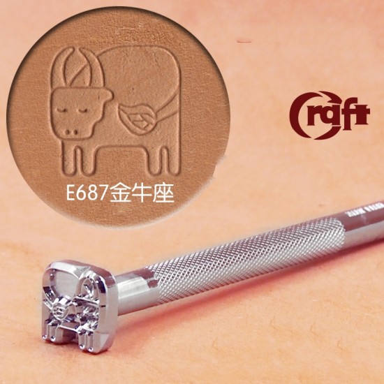 leathercraft tool leather stamp Craft Japan Extra Stamps E687