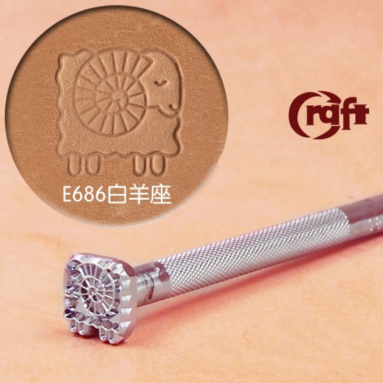 leathercraft tool leather stamp Craft Japan Extra Stamps E686