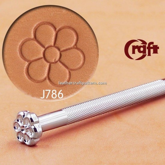 leathercraft tool leather stamp Craft Japan Center Flower Stamp J786 leather tools leathercraft tool leather stamp Craft Japan Center Flower Stamp J786 leather tools