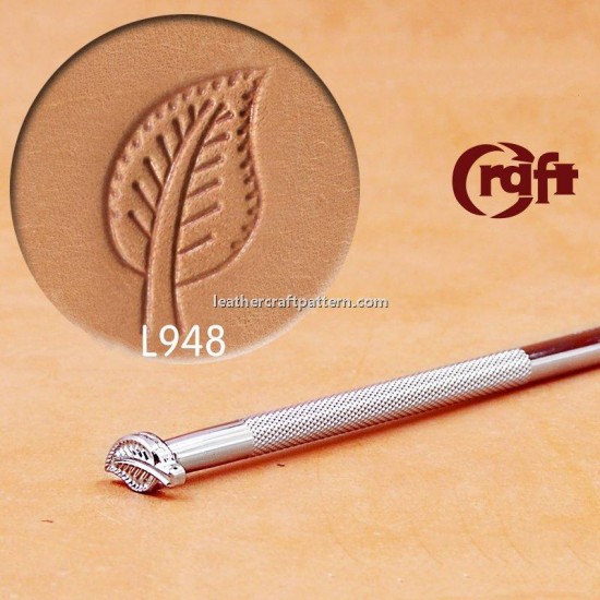 leathercraft tool leather stamp Craft Japan Stamp Leaf L948 leather tools