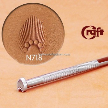 leathercraft tool leather stamp Craft Japan Stamp Sunbrust N718 leather tools