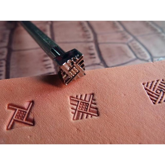 leathercraft tool, leather craft tool, leather stamps, Geometric-1