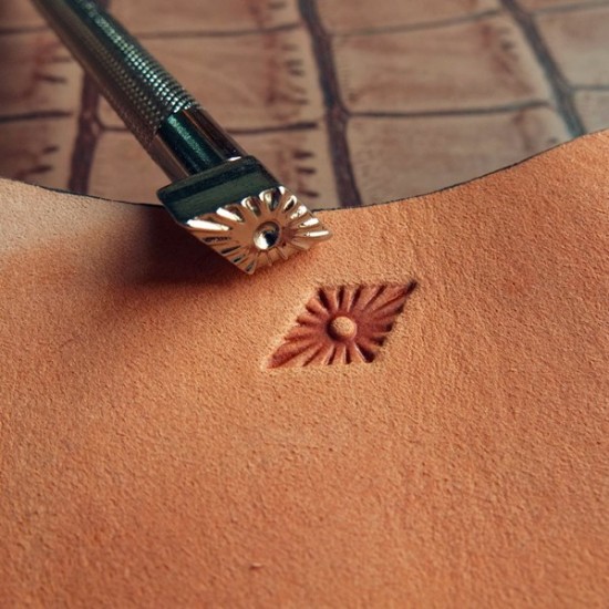 leathercraft tool, leather craft tool, leather stamps, Geometric-10