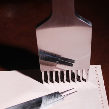 2.7mm, 3.0mm, 3.38mm, 3.85mm, 4.0mm Oblique Europe Style - Leather Stitching Chisel Leathercraft Pricking Iron Tool 