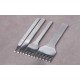 3MM Flat Style - Leather lacing Chisel Leathercraft Pricking Iron Tool, thonging chisel 3MM Flat Style - Leather lacing Chisel Leathercraft Pricking Iron Tool, thonging chisel