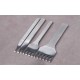 3MM Flat Style - Leather lacing Chisel Leathercraft Pricking Iron Tool, thonging chisel