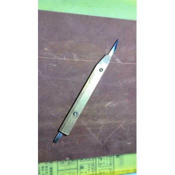 Better than Blanchard - Brass leather cutting knife - RWL-34 steel made blade