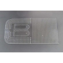 Acrylic template for stitching holes, stitching holes ruler