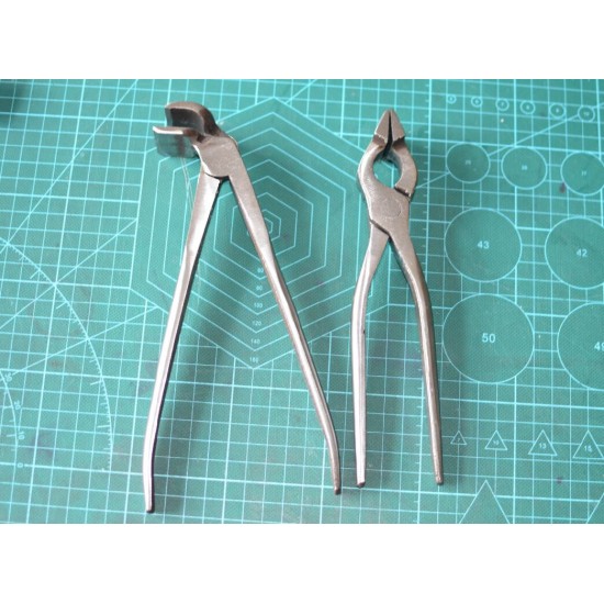 Leather pliers, pincers, flat plier, bending tongs, flat tongs, beg frame plier