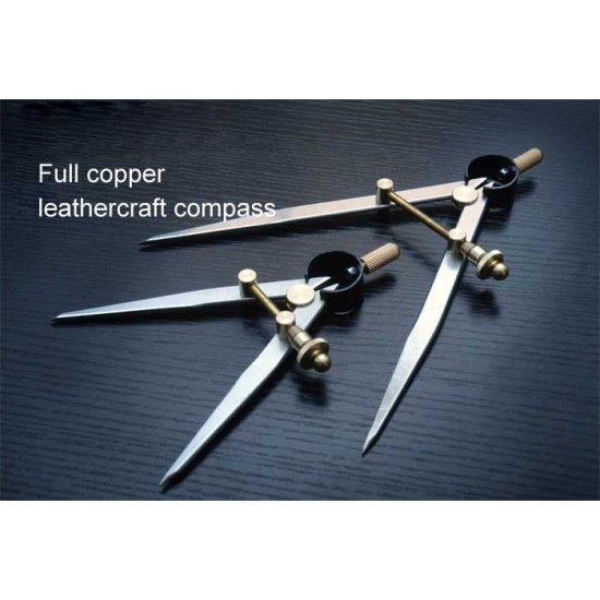 Leather tools, leathercraft Scratch compass, Full copper, leather craft tool