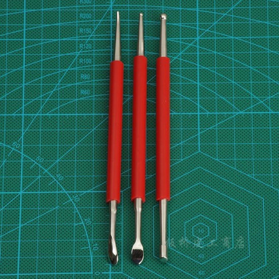 Leathercraft Modelling Spoon & Carving Blade Tool for Leather & PMC