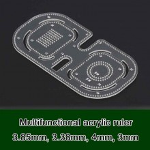 Multi functional acrylic chisel and corner ruler Multi functional acrylic chisel and corner ruler