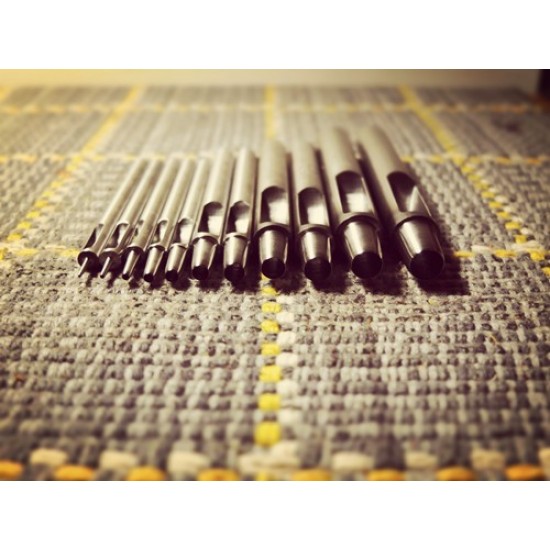 1mm-10mm High quality Round Leather Punches, very sharp, put through leather very easily 1mm-10mm High quality Round Leather Punches, very sharp, put through leather very easily