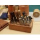 Free shipping worldwide-Leathercraft tools, wood leather stamp stand