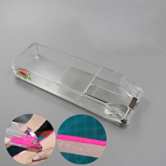 Handheld leather edge painter, for small corner, double bearings design patent protected Handheld leather edge painter, for small corner, double bearings design patent protected