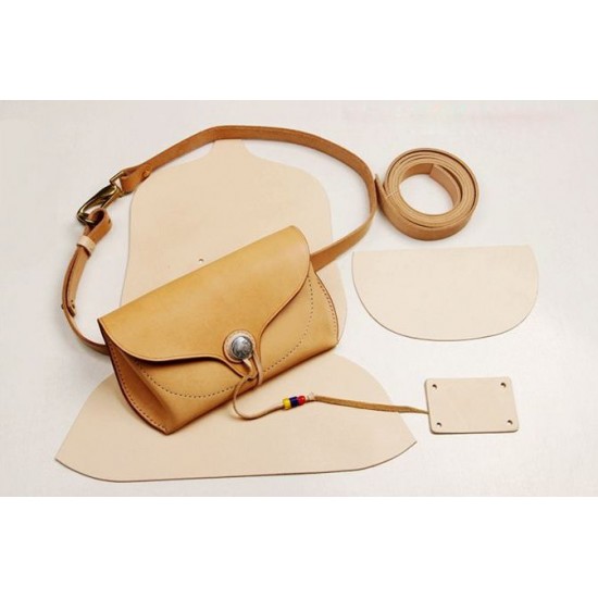 Precut leather material kit waist bag M-30 Precut leather material kit waist bag M-30