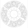 Clock surface tracking pattern,leather-craft pattern, PDF instant download pattern clock-2