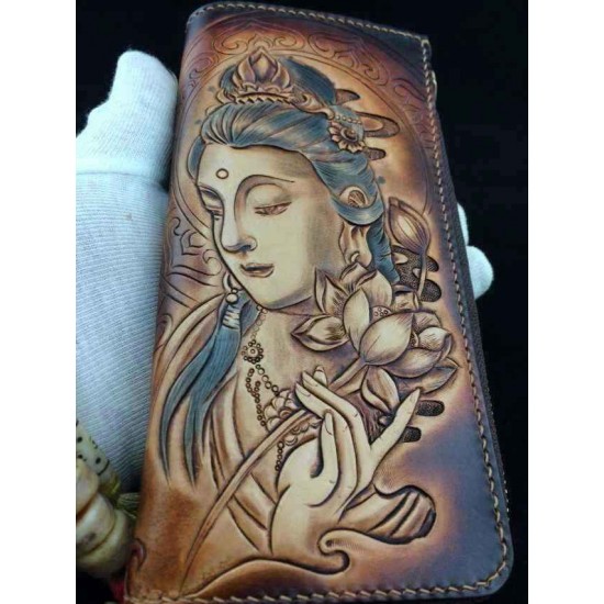 PDF Leather craft patterns, leathercraft patterns, leather tooling patterns, Instant download, DZXX-5, Avalokitesvara, Leather tracking patterns