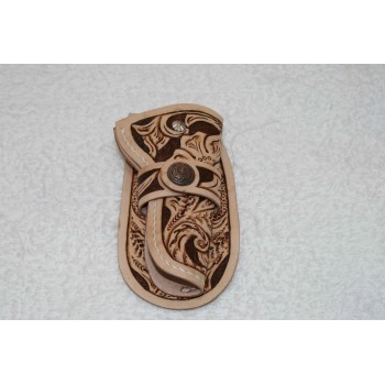 PDF leather craft pattern,leathercraft pattern,key holder KH-2 tooling pattern,instant download,leather tracking pattern 