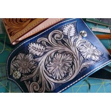 PDF leather craft pattern,leathercraft pattern,2 key holder KH-3 tooling patterns,instant download,leather tracking pattern