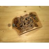 PDF leather craft pattern,leathercraft pattern,key holder KH-4 tooling pattern,instant download,leather tracking pattern