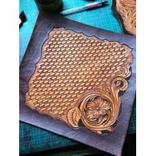 PDF Leather craft patterns, long wallet pattern, leather tooling patterns, Instant download, Sheridan-07,Leather tracking patterns